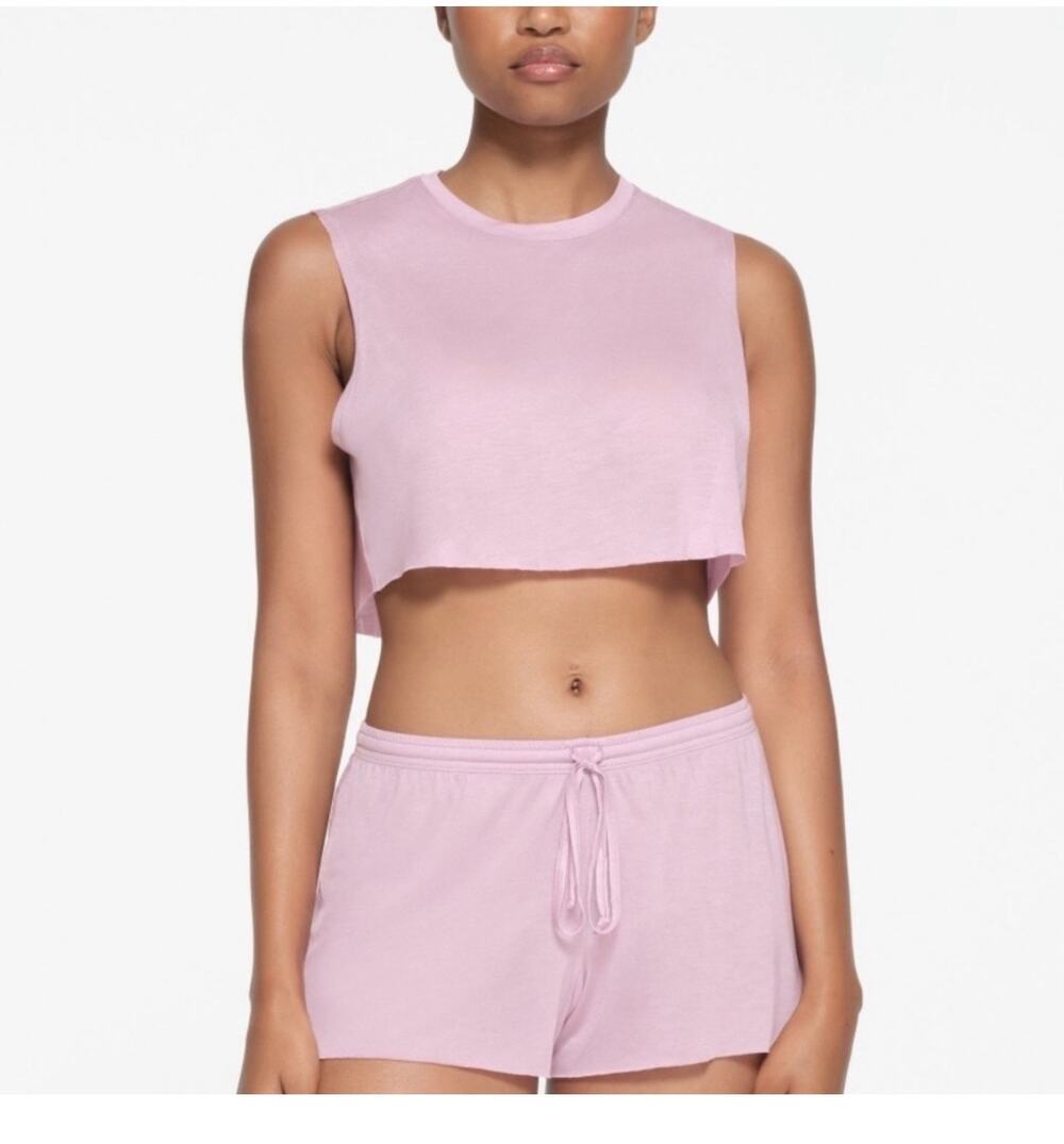 NWT Skims Women's Kim's Sleep Super Cropped Tank Top
Size XS